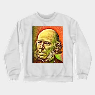 Herbert Spencer Snow Portrait | Herbert Spencer Artwork 15 Crewneck Sweatshirt